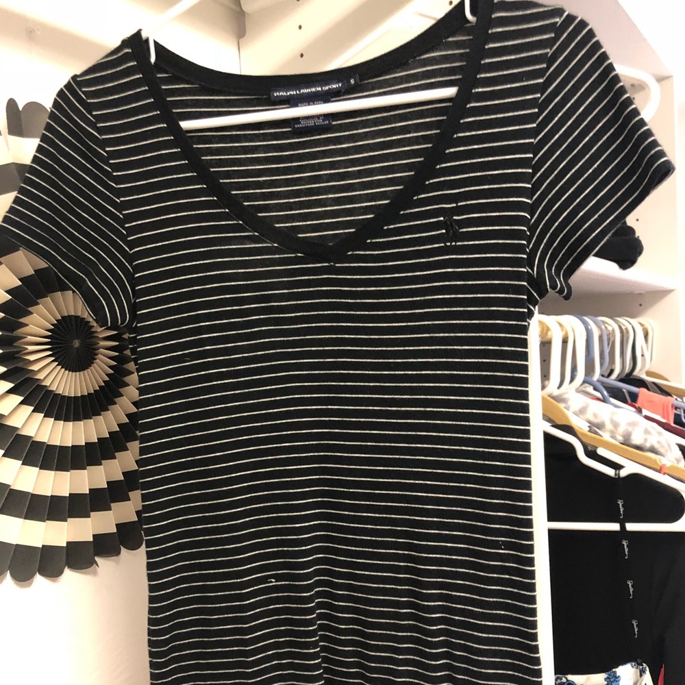 Striped polo t-shirt